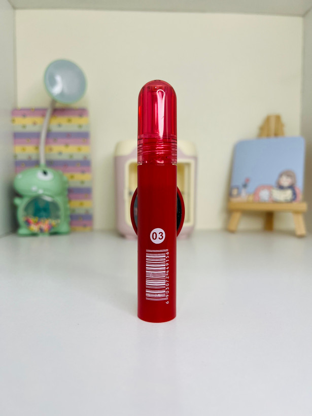 لیپگلاس اینه دار قرمز kiss beauty
